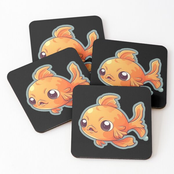 Item preview, Cute Goldfish, Cartoon Style, Sticker Illustration designed and sold by art-max-jenner.
