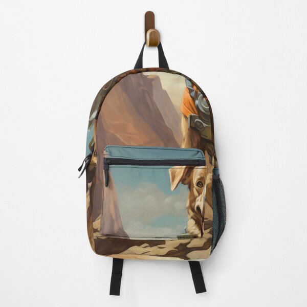 Item preview, A dog with a backpack on his back designed and sold by Nickyayee.