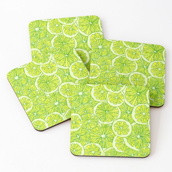 Item preview, pattern with hand drawing cut limes designed and sold by amekamura.