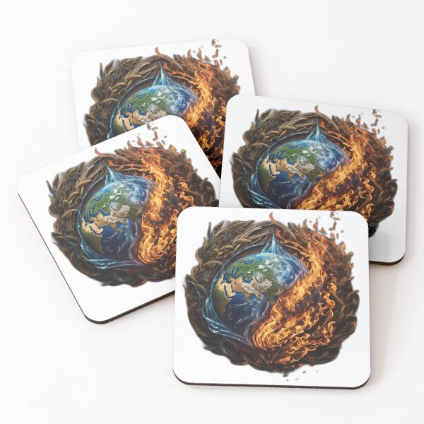 Item preview, Fire, Water & Earth designed and sold by AiStoryTeller.