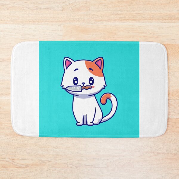 Item preview, Playful Cat with a Curious Twist - Cartoon Illustration designed and sold by hjian8219.
