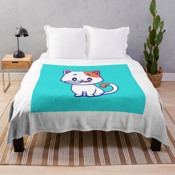 Item preview, Playful Cat with a Curious Twist - Cartoon Illustration designed and sold by hjian8219.