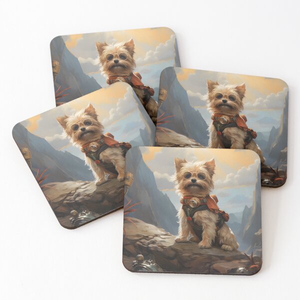 Item preview, a dog with a backpack on his back designed and sold by Nickyayee.