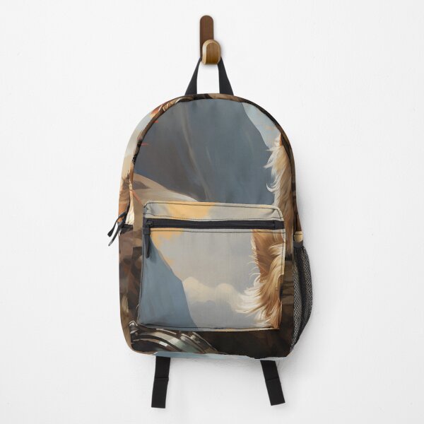 Item preview, a dog with a backpack on his back designed and sold by Nickyayee.