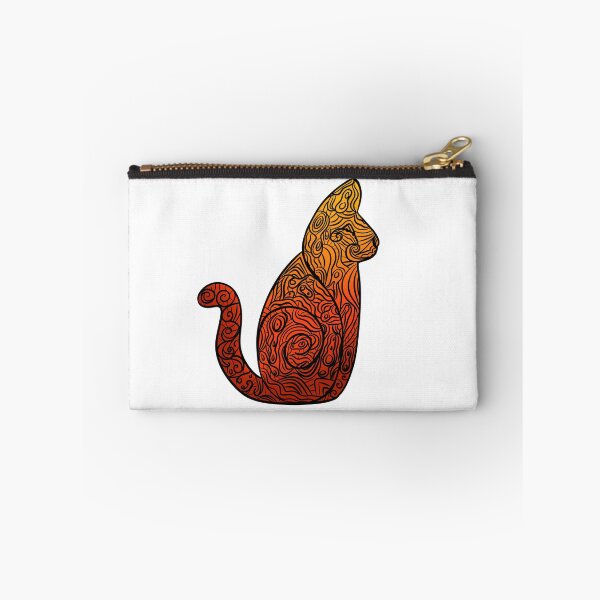 Item preview, Orange Stained Glass Cat designed and sold by thingamebobb.