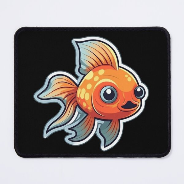Item preview, Cute Goldfish, Cartoon Style, Sticker Illustration designed and sold by art-max-jenner.