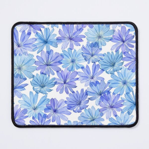 Item preview, Romantic Cornflower watercolor print. Spring blue Sailors translucent flowers.  designed and sold by likapix.