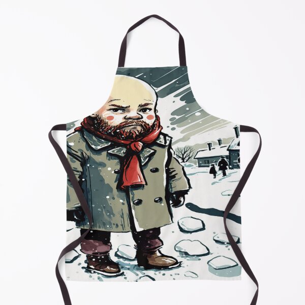 Item preview, Lenin Red revolution caricature, watercolor designed and sold by Procerto.