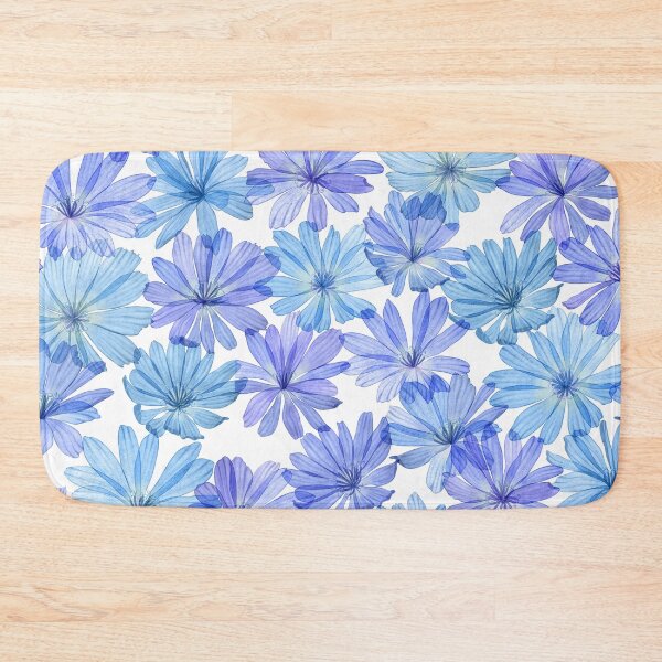 Item preview, Romantic Cornflower watercolor print. Spring blue Sailors translucent flowers.  designed and sold by likapix.