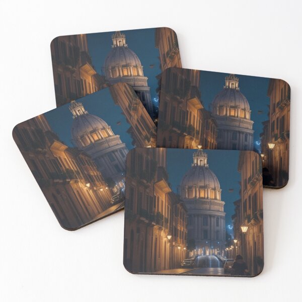 Item preview, view of rome at night designed and sold by mirko-rimini.
