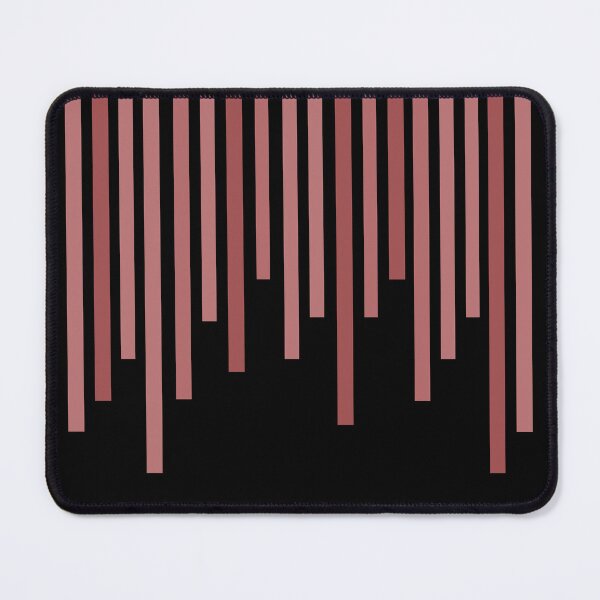 Item preview, Pastel Red Bars (Black) designed and sold by Petra Rosa.