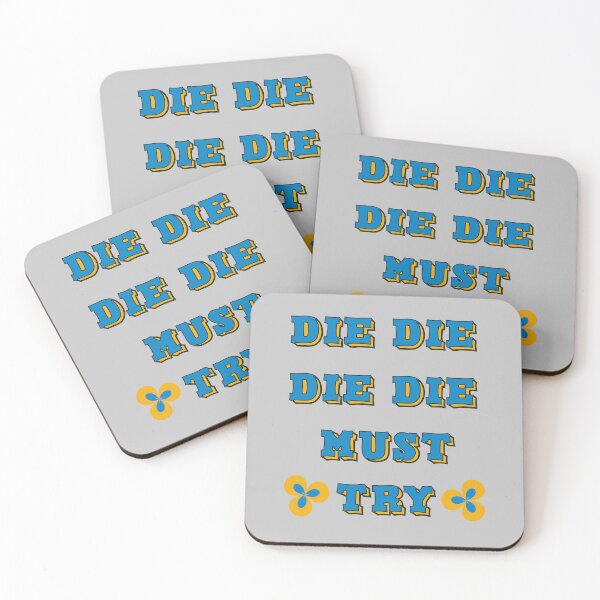 Item preview, Die Die Must Try Retro designed and sold by UniqueDesignHub.