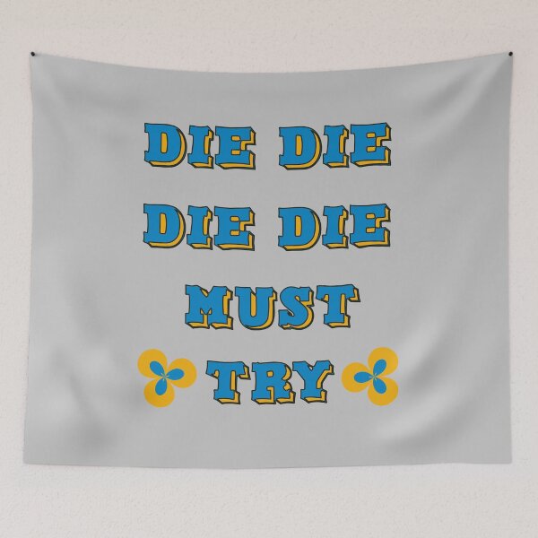 Item preview, Die Die Must Try Retro designed and sold by UniqueDesignHub.