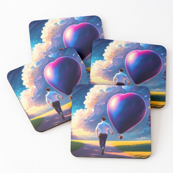 Item preview, A heart shaped balloon flying designed and sold by M-Y-A-R-T-.