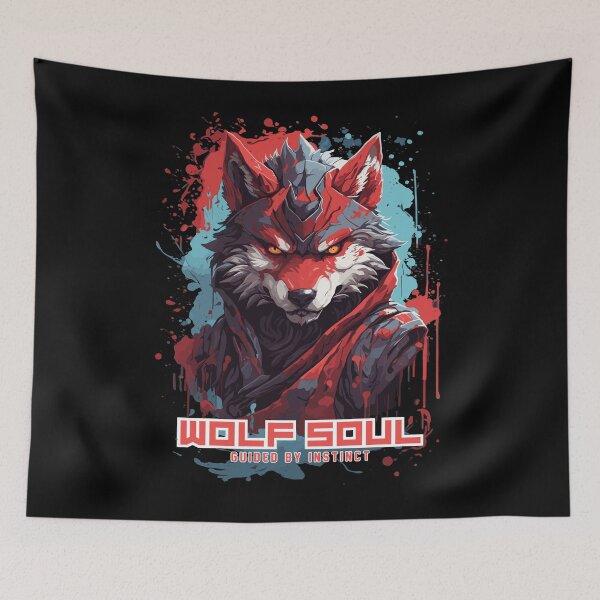 Item preview, Wolf Soul - Guided by Instinct - Powerful Wolf Vector Art designed and sold by BNCH44.