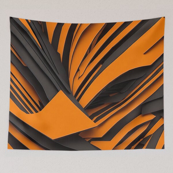 Item preview, Black and orange Abstract pattern designed and sold by Rothnaric.