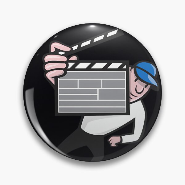 Item preview, Director With Movie Clapboard Cartoon  	 designed and sold by etirnodao15.