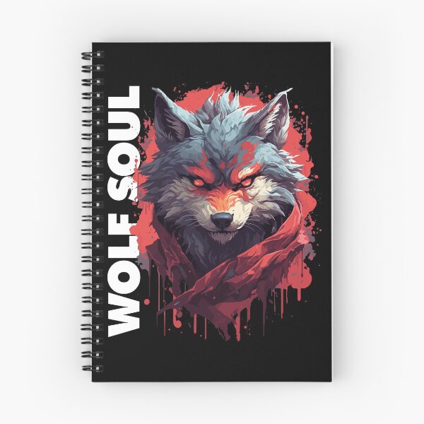Item preview, Wolf Soul - Intense Red and Grey Wolf Vector Art designed and sold by BNCH44.