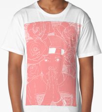 Pink + White Long T-Shirt