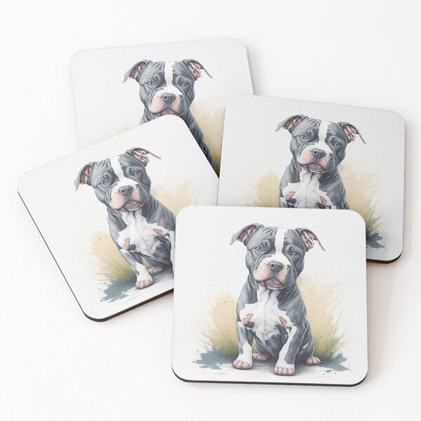 Item preview, Staffordshire bullterrier puppy designed and sold by SpacePingoo.