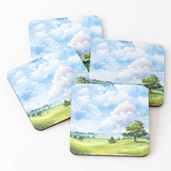 Item preview, Whimsical Countryside Meadow | Watercolor Nature Art designed and sold by Shirtastically.