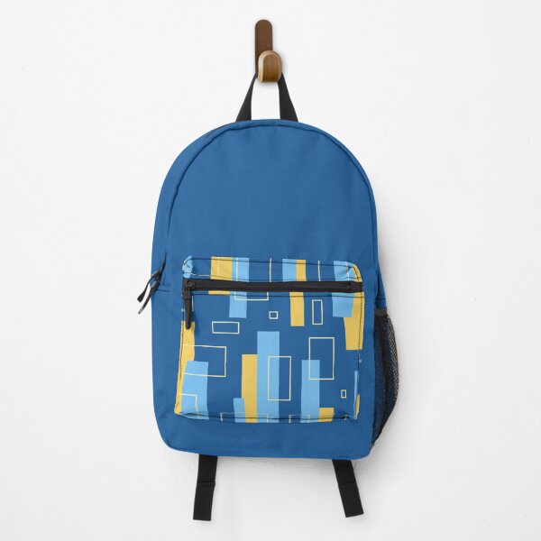 Item preview, Modern Abstract Art Geometric Pattern Blue Yellow designed and sold by ObsidianDaz.