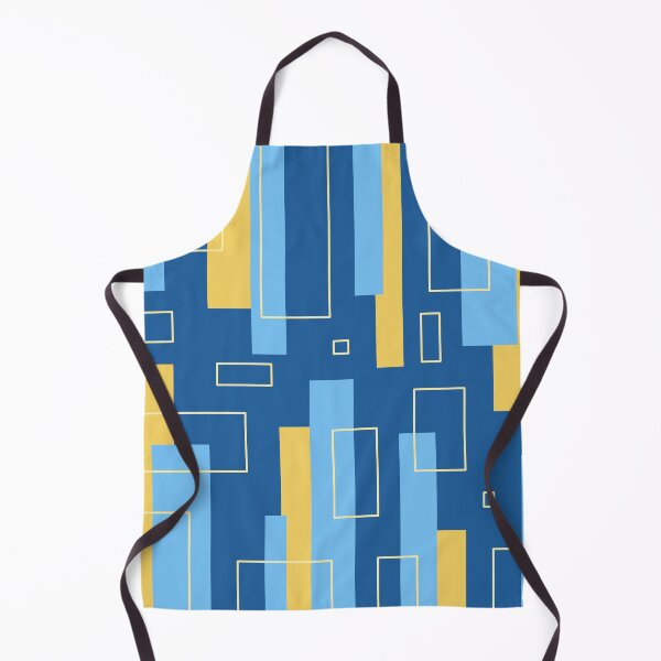 Artikelvorschau, Geometrisches Muster der modernen abstrakten Kunst blau gelb entworfen und verkauft von ObsidianDaz.