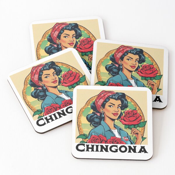 Item preview, Chingona Red Rose Latina Strong Woman Mexicana designed and sold by gillys.