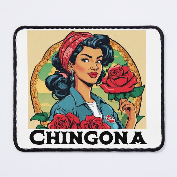 Item preview, Chingona Red Rose Latina Strong Woman Mexicana designed and sold by gillys.