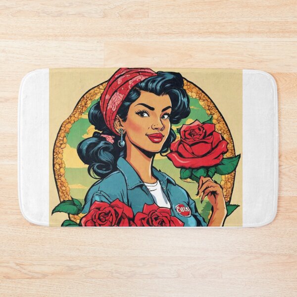 Item preview, Chingona Red Rose Latina Strong Woman Mexicana designed and sold by gillys.