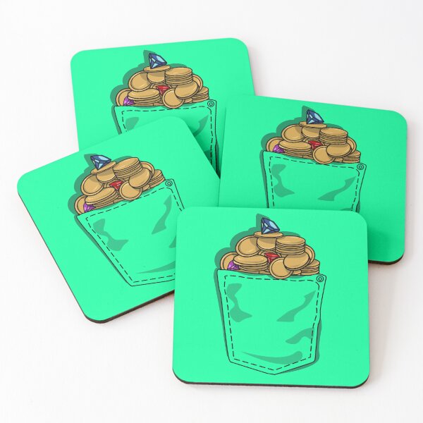 Item preview, Treasure in My Pocket: Turquoise Trove of Gold and Gems designed and sold by Fun Funky Designs.