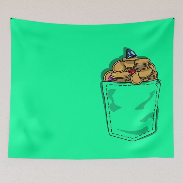 Item preview, Treasure in My Pocket: Turquoise Trove of Gold and Gems designed and sold by Fun Funky Designs.