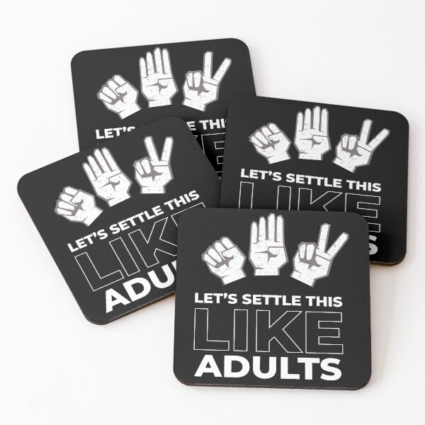 Item preview, Rock Paper Scissors Like Adults designed and sold by MooonTees.