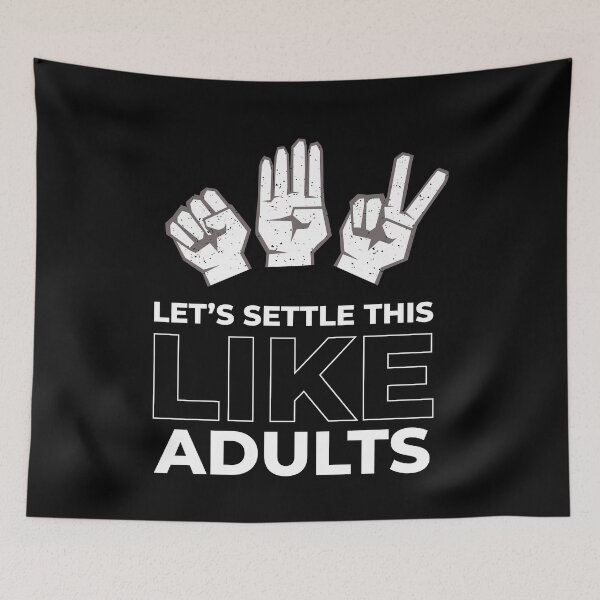 Item preview, Rock Paper Scissors Like Adults designed and sold by MooonTees.