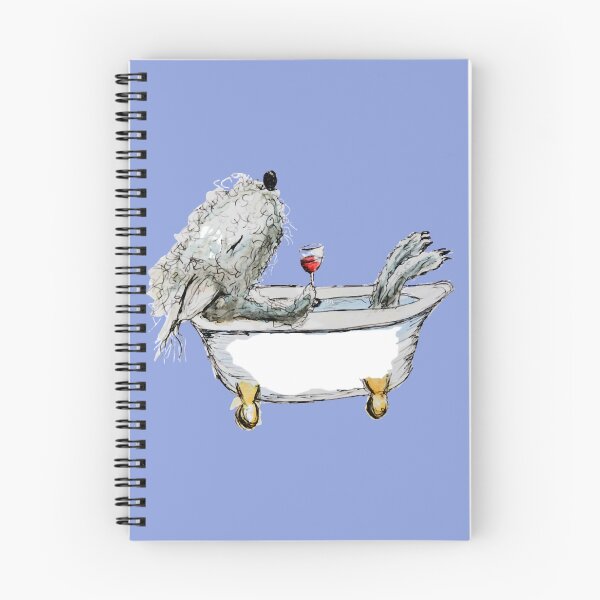 Item preview, Perro Bedlington Terrier en una bañera designed and sold by erseph-umph.