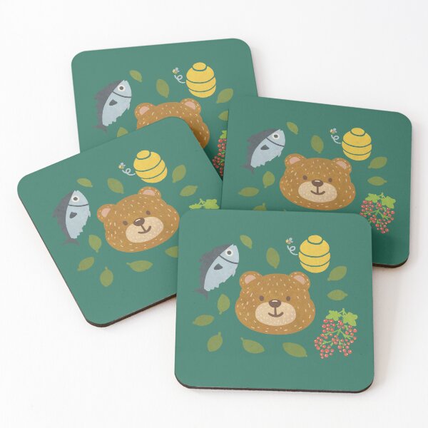 Item preview, Bear and its favorite food designed and sold by iriafung.