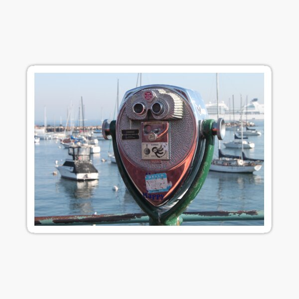 Binoculars at Monterey Sticker