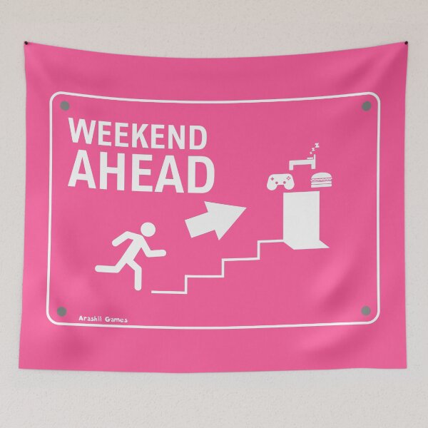 Item preview, Weekend Ahead Exit Sign designed and sold by ArashiiGames.