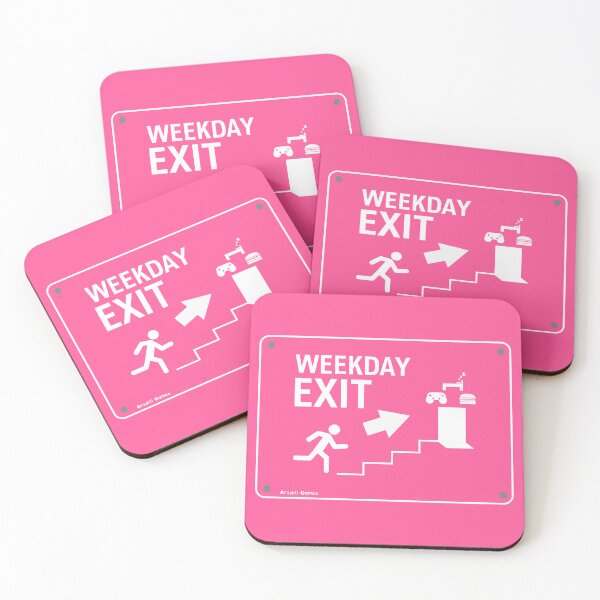 Item preview, Weekday Exit Sign designed and sold by ArashiiGames.