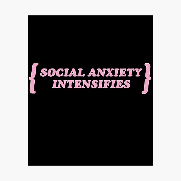Pastel Goth / Social Anxiety Intensifies / Kawaii Photographic Print