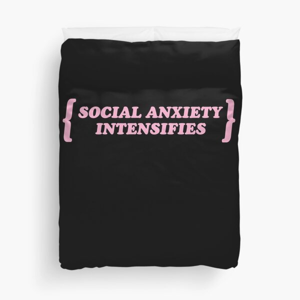 Pastel Goth / Social Anxiety Intensifies / Kawaii Duvet Cover