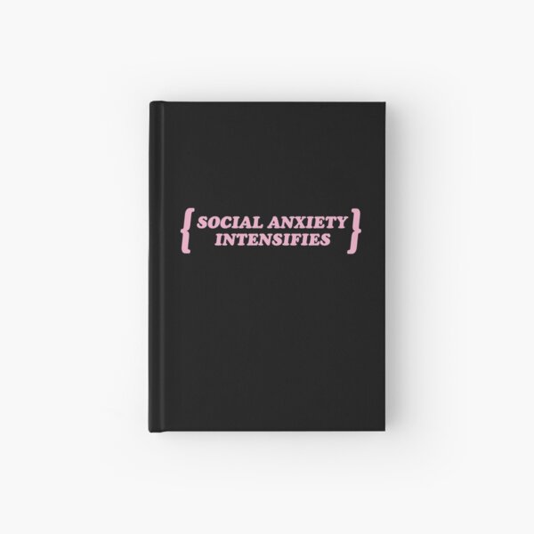 Pastel Goth / Social Anxiety Intensifies / Kawaii Hardcover Journal