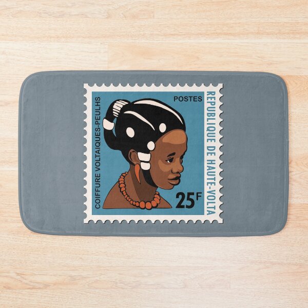 Item preview, 1972 postage stamp Native Girl of Burkina Faso designed and sold by Bimbombam.