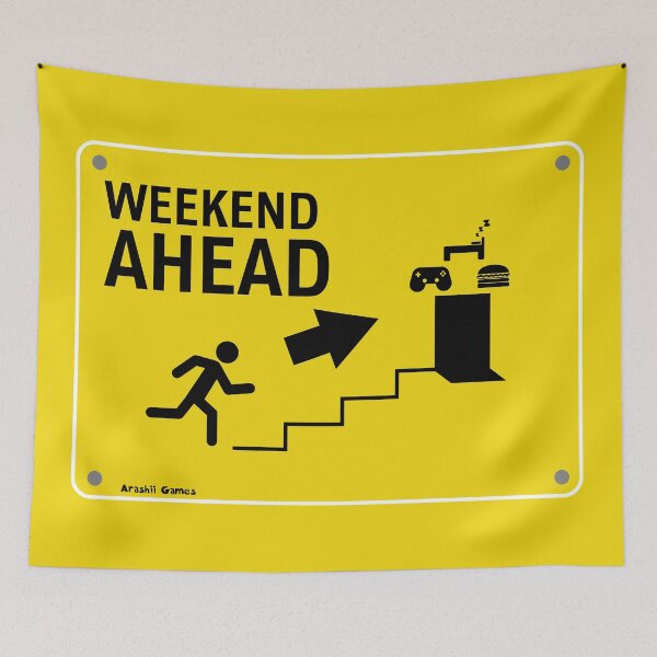 Item preview, Weekend Ahead Exit Sign designed and sold by ArashiiGames.