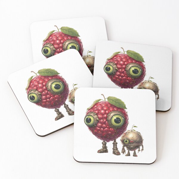 Item preview, Creepy Dystopian Raspberry Fruit Face designed and sold by The Bla in My Brain.