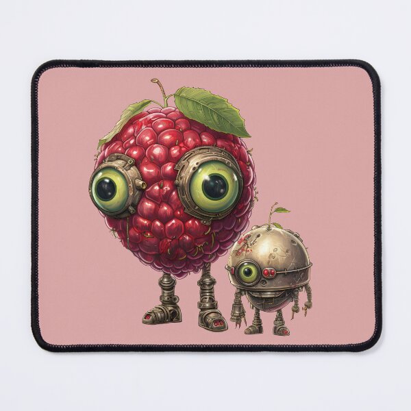 Item preview, Creepy Dystopian Raspberry Fruit Face designed and sold by The Bla in My Brain.