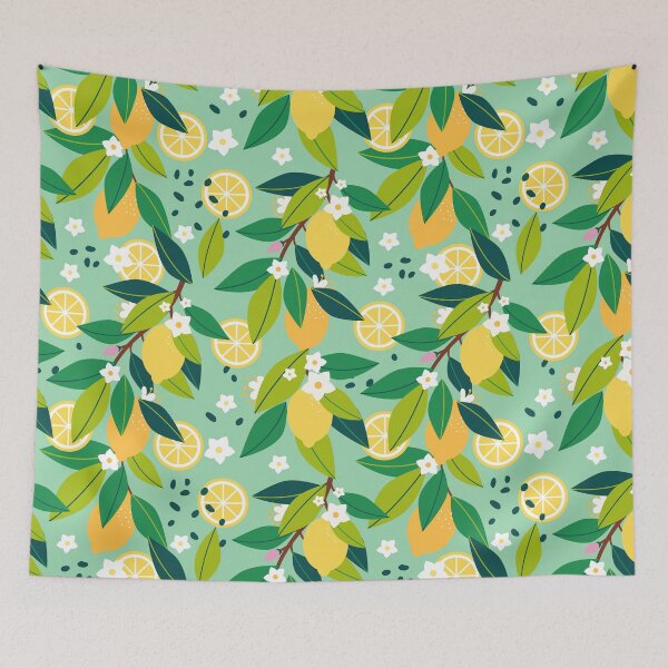 Item preview, Fresh Lemons Seamless Pattern designed and sold by IvanaGraphics.