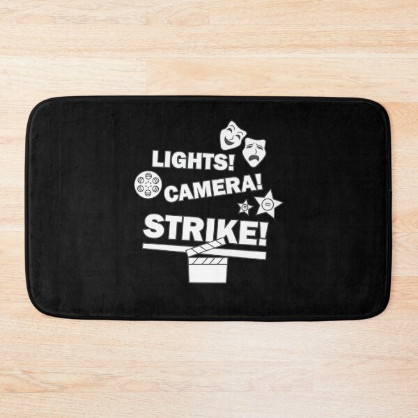 Item preview, Lights Camera Strike 2023 Hollywood Labor Union  designed and sold by The Junto Shop.