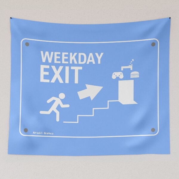 Item preview, Weekday Exit Sign designed and sold by ArashiiGames.