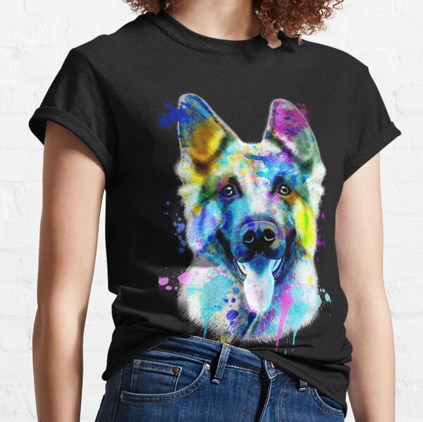 german shepherd landshark t shirt